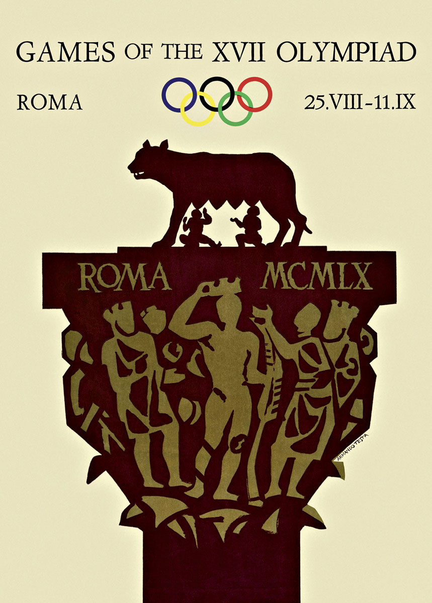 Poster for the 1960 Olympic Games in Rome