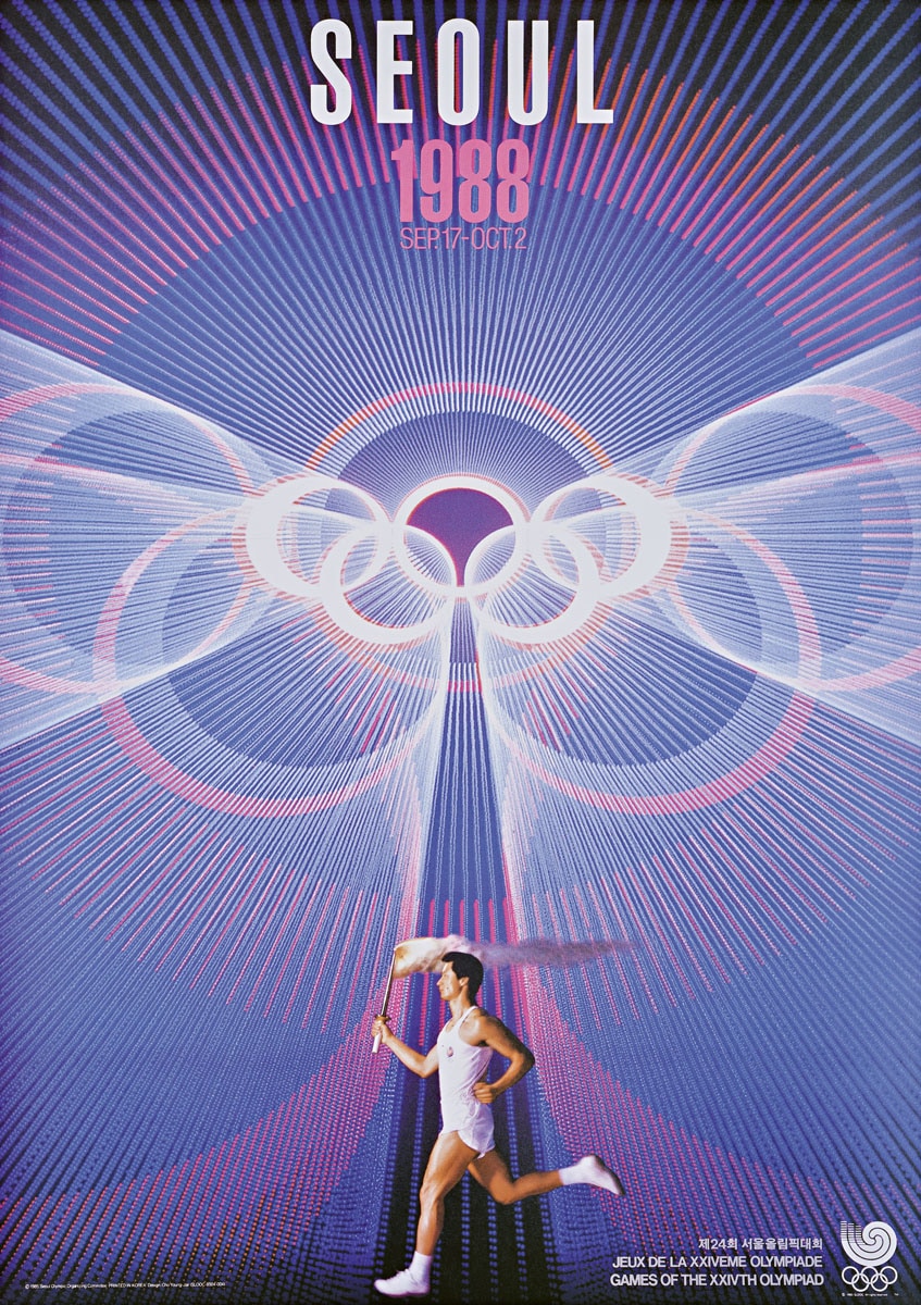 Poster for the 1988 Olympic Games in Seoul