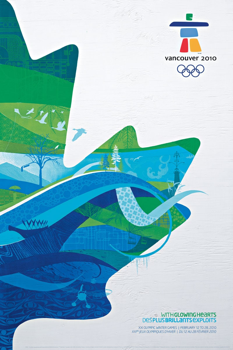 Poster for the Olympic Winter Games Vancouver 2010