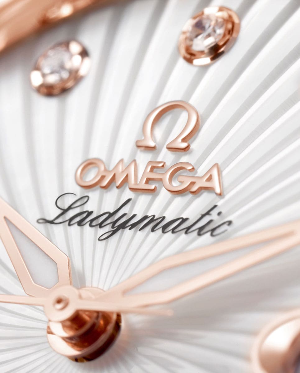 Close-up view of a dial on a Ladymatic ladies' watch