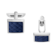 Omega Aqua 袖扣, 海軍藍色橡膠, 不鏽鋼 - C92STA0509005