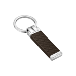 Omega Aqua Key holder, Brown rubber, Stainless steel - K91STA0520005