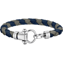 Omega Aqua Sailing Armband aus Edelstahl und geflochtenem Nylon - BA02CW0000303