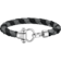 Omega Aqua Armband, Geflochtenes schwarzes und graues Nylon, Edelstahl - BA05CW0000103