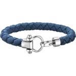 Omega Aqua Sailing bracelet in stainless steel and blue braided nylon - BA05CW0000303