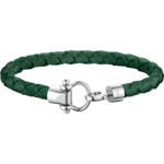 Omega Aqua Armband, Geflochtene grüne Kordel, Edelstahl - BA05CW00005R2