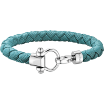 Omega Aqua Sailing bracelet in stainless steel and vardo blue braided nylon - BA05CW0001203