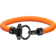 Omega Aqua Sailing bracelet in stainless steel with DLC coating and orange structured rubber - BA05ST0000803