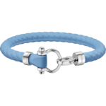 Omega Aqua Sailing手鏈，不鏽鋼與藍色橡膠 - BA05ST0001203