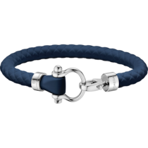 Omega Aqua Sailing手環，不鏽鋼與深藍色橡膠 - BA05ST0001303