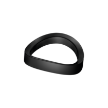 Aqua Swing 戒指, 黑色陶瓷 - R43CRA05081XX