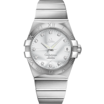 Silver dial watch on Steel case with Steel bracelet - Constellation 38 mm, steel on steel - 123.10.38.21.52.001