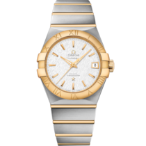 Silver dial watch on Steel - yellow gold case with Steel - yellow gold bracelet - Constellation 38 mm, steel - yellow gold on steel - yellow gold - 123.20.38.21.02.006