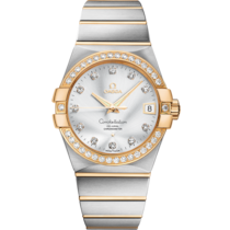 Silver dial watch on Steel - yellow gold case with Steel - yellow gold bracelet - Constellation 38 mm, steel - yellow gold on steel - yellow gold - 123.25.38.21.52.002