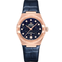 Constellation 29 mm, or Sedna™ sur bracelet en cuir - 131.53.29.20.53.003
