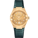 星座系列 29毫米, 黃金錶殼 於 皮革錶帶 - 131.53.29.20.58.001