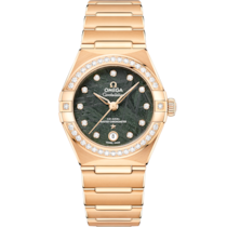 Green dial watch on Yellow gold case with Yellow gold bracelet - Constellation 29 mm, Yellow gold on Yellow gold - 131.55.29.20.99.005