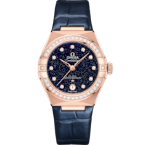 Constellation 29 mm, ouro Sedna™ em bracelete de pele - 131.58.29.20.53.003