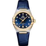 星座系列 36毫米, 不鏽鋼-黃金錶殼 於 皮革錶帶 - 131.28.36.20.53.001