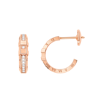 星座系列 耳環, 18K玫瑰金, 鑽石 - E56BGA0100405