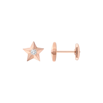 星座系列 耳環, 18K玫瑰金, 鑽石 - EA01BG0100205