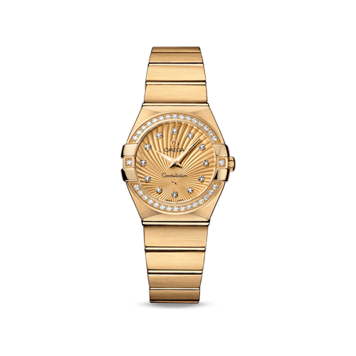 Constellation Yellow gold Diamonds Watch 123.55.27.60.58.001 | OMEGA US®