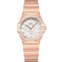 灰色錶盤腕錶，Sedna™金錶殼錶殼，襯以Sedna™金錶鏈 bracelet - 星座系列 28毫米, Sedna™金錶殼 搭配 Sedna™金錶鏈 - 131.55.28.60.99.005
