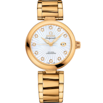 De Ville Ladymatic 34 mm, yellow gold on yellow gold - 425.60.34.20.55.002