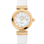 De Ville 34 mm, Yellow gold on Leather strap - 425.62.34.20.55.003