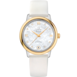 De Ville 32 mm, Steel - yellow gold on Leather strap - 424.22.33.20.55.002