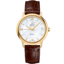 De Ville 32 mm, Yellow gold on Leather strap - 424.53.33.20.05.002