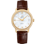 De Ville 32 mm, Yellow gold on Leather strap - 424.58.33.20.55.002
