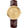 De Ville 39,5 mm, acier - or jaune sur bracelet en cuir - 424.23.40.20.58.001