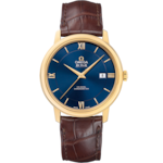 De Ville 39.5 mm, yellow gold on leather strap - 424.53.40.20.03.001