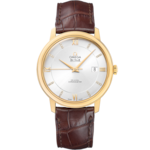 De Ville 39.5 mm, yellow gold on leather strap - 424.53.40.20.52.001