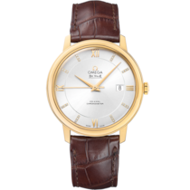 De Ville 39 mm, Yellow gold on Leather strap - 424.53.40.20.52.001