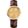De Ville 39,5 mm, acier - or jaune sur bracelet en cuir - 424.23.40.21.58.001