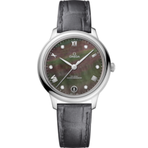 碟飛系列 典雅系列 34毫米, 不鏽鋼錶殼 於 皮革錶帶 - 434.13.34.20.57.001