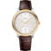 De Ville 40 mm, steel - yellow gold on leather strap - 434.23.40.20.52.001