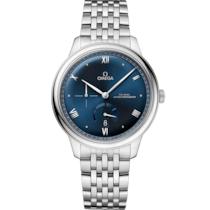 Blue dial watch on Steel case with Steel bracelet - De Ville Prestige 41 mm, steel on steel - 434.10.41.21.03.002