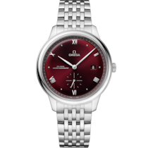Reloj con esfera Rojo en caja de Acero con  Acero bracelet - De Ville Prestige 41 mm, acero con acero - 434.10.41.20.11.001