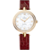 De Ville 27.4 mm, yellow gold on leather strap - 424.58.27.60.55.001