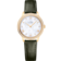 De Ville 27.5 mm, yellow gold on leather strap - 434.58.28.60.55.002