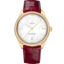 De Ville 40 mm, yellow gold on leather strap - 432.58.40.21.05.004