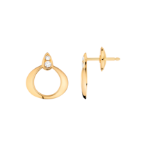 Omega Dewdrop Pendiente, Oro amarillo de 18 qt, Diamantes - E55BBA0200305