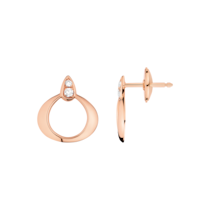 Omega Dewdrop Серьги, Розовое золото 18K, Бриллианты - E55BGA0200305