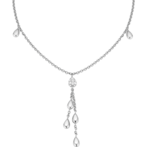 Omega Dewdrop Collier, Or blanc 18K, Diamants - N79BCA0200305