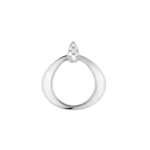 Omega Dewdrop Colgante, Oro blanco de 18 qt, Diamantes - P90BCA0200305