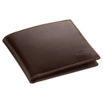 Fine Leather Wallet, Brown - 7070220002