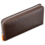 Lederwaren Brieftasche, Braun/Orange - 7070220004
